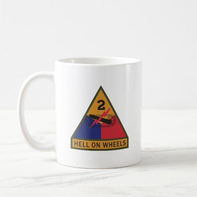 Mug SSI - 2e division blindée avec bande de nom (Gauche)