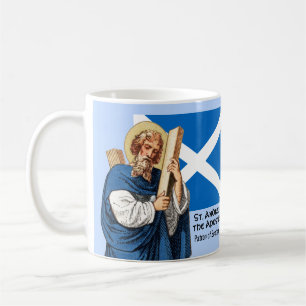 Mug St. André l'Apôtre et le drapeau de l'Écosse