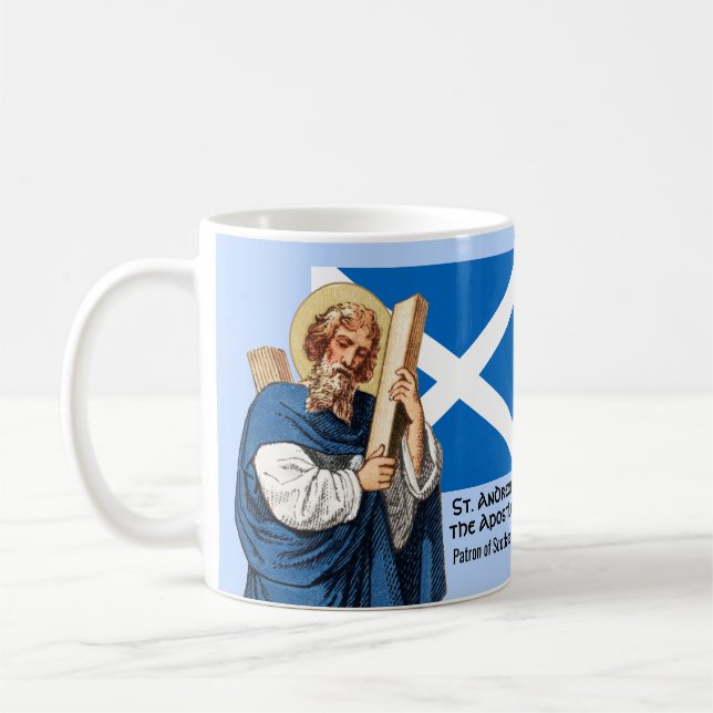 Mug St. André l'Apôtre et le drapeau de l'Écosse (Gauche)