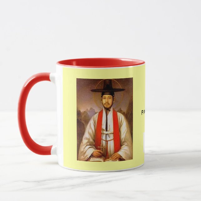 Mug St Andrew Kim Taegon Hanja (Gauche)