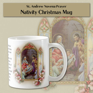 Mug St. Andrew Noël Avent Novena Sainte Famille