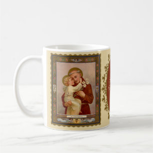 Mug St Anthony catholique de bébé Jésus de Padoue