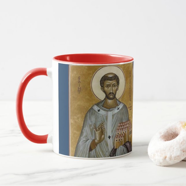 Mug St Augustine de Cantorbéry (Avec donut)