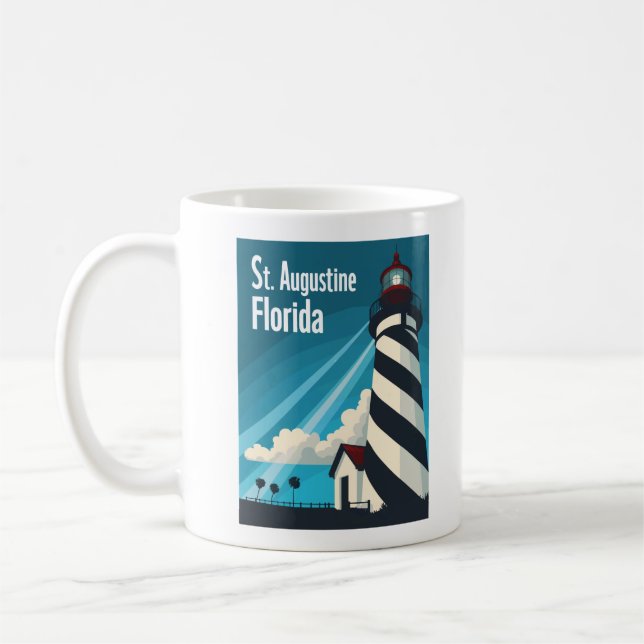 Mug St Augustine FL - Phare sur l'île d'Anastasia (Gauche)