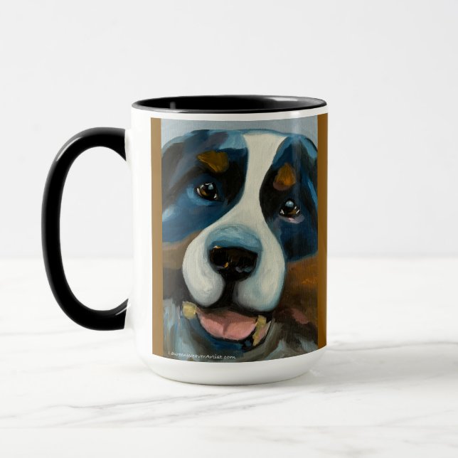 Mug St Bernard | Mugue bicolore, 45 cl (Gauche)