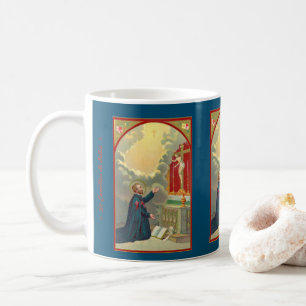 Mug St. Camillus prier avant un crucifix (M 020)