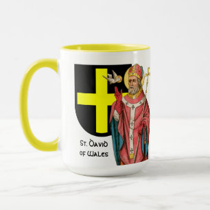 Mug St David du Pays de Galles (P 001) et son bouclier