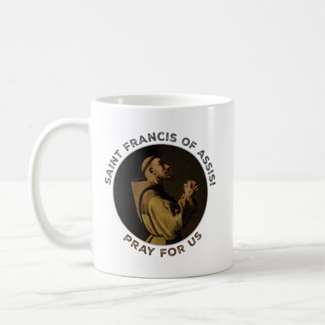Mug St. François d'Assise Priez pour Nous (Gauche)
