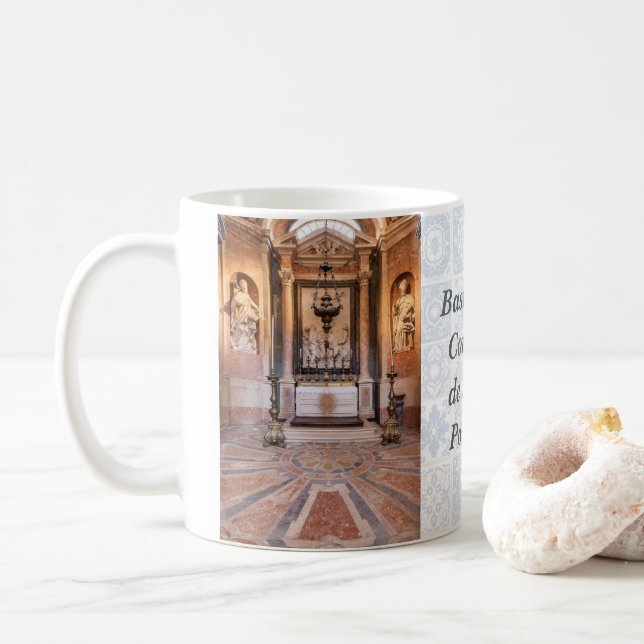 Mug St Gregory et St Ambrose. Statues baroques italien (Avec donut)