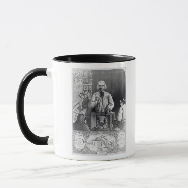 Mug St Jean-Marie Vianney prêchant, 19ème siècle (Gauche)