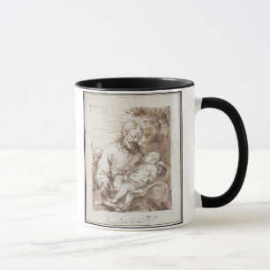 Mug St Joseph avec l'enfant de sommeil du Christ