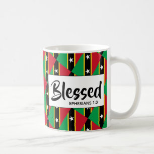 Mug ST KITTS NEVIS Bienheureux Éphésiens Bible Écritur