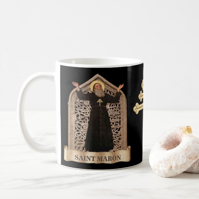 Mug St. Maron et St. Charbel du rite maronite (Avec donut)