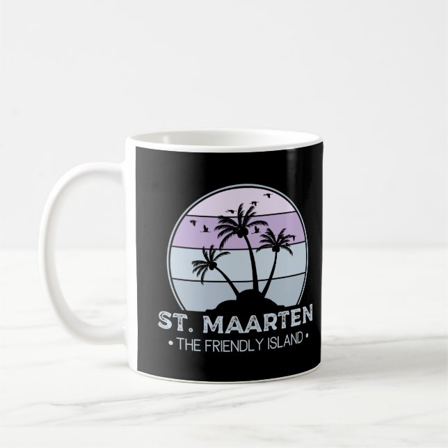 Mug St Martin Le sympathique rétro de l'île Sint Marti (Gauche)