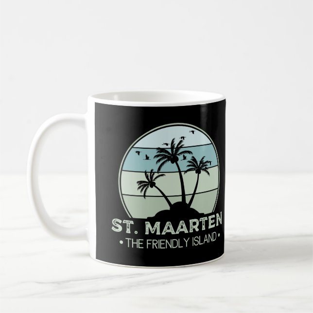 Mug St Martin Le sympathique rétro de l'île Sint Marti (Gauche)