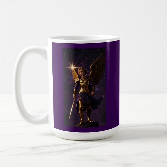 Mug St Michael Archangel Roman catholique Inspiration (Gauche)