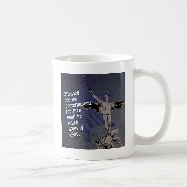Mug St Michael Arkhangel - député d'étoile de shérif (Droite)