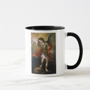 Mug St Michael bannit le diable à l'abîme