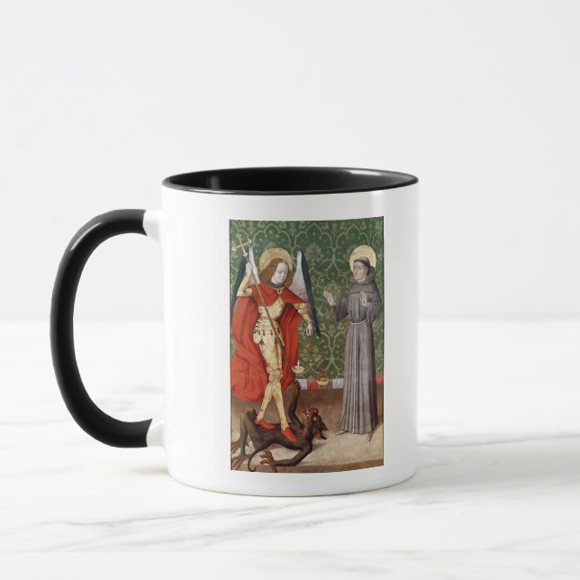 Mug St Michael et St Francis d'Assisi, c.1480 (Gauche)