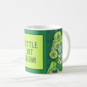 MUG ST. PADDY'S GREEN FRANÇAIS POODLE IRLANDAIS, CHIEN