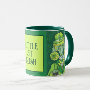 MUG ST. PADDY'S GREEN FRANÇAIS POODLE IRLANDAIS, CHIEN