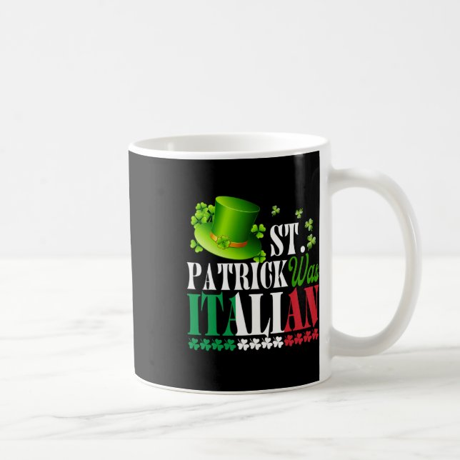 Mug St Patrick Était Italien St Patrick's Day Casquett (Droite)