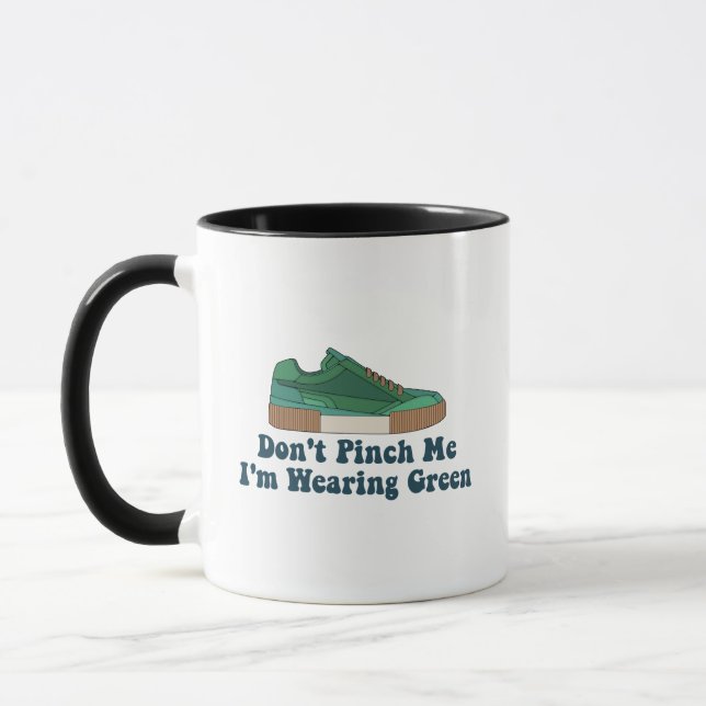 Mug St Patrick’s Ne me pincez pas je porte du vert (Gauche)