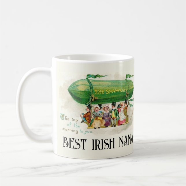 Mug St Patrick's Best Irish Nana Top of the Morning (Gauche)