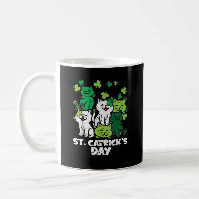 Mug St Patricks Catricks Day Cats Saint Pattys (Gauche)