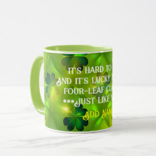 Mug St Patrick's Day Clover 4 listes Collection tendan