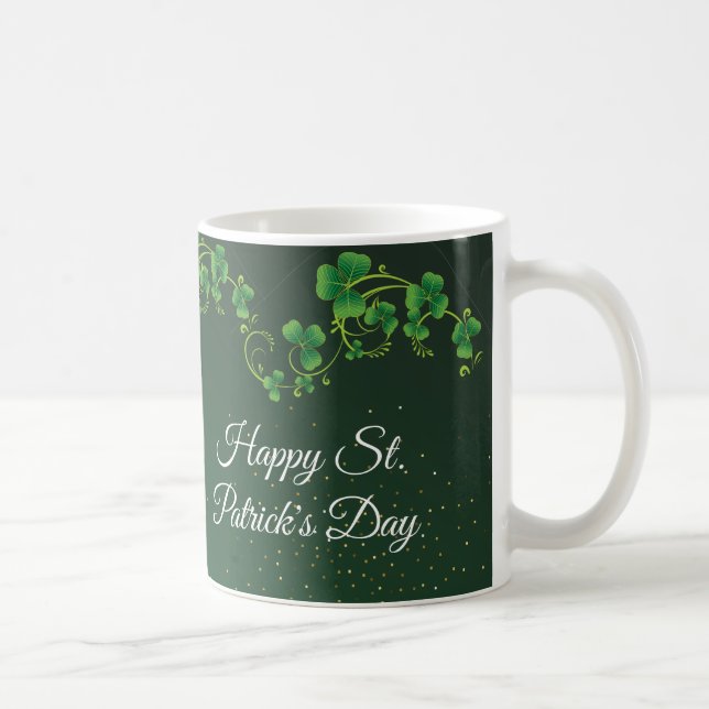 Mug St. Patrick's Day Green Vine Shamrock Irish Party (Droite)