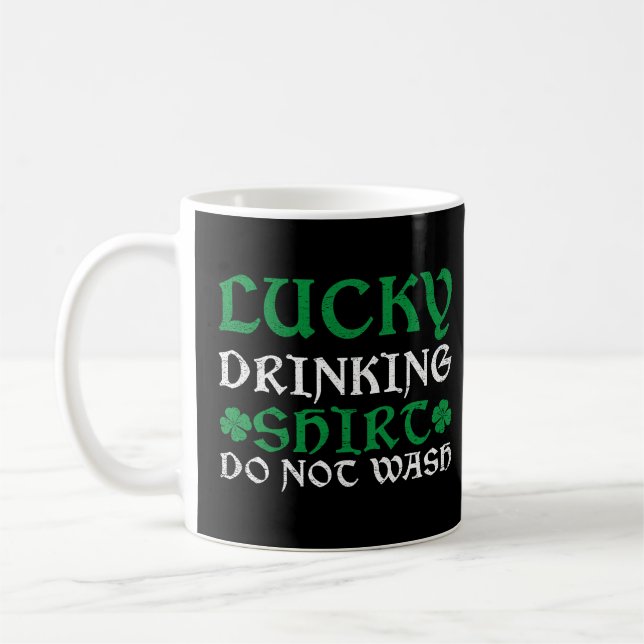 Mug St Patrick's Day Irlandais Lucky Drinking Ne pas l (Gauche)