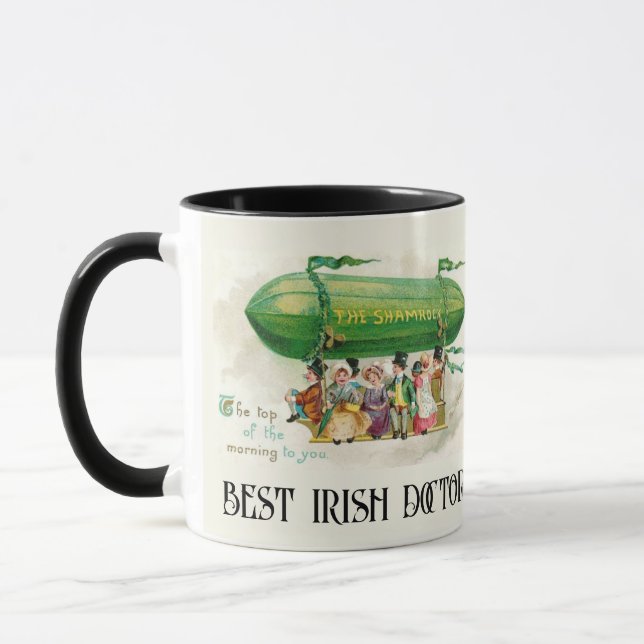Mug St. Patrick's Day Irlande Meilleur docteur irlanda (Gauche)