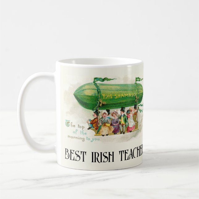Mug St. Patrick's Day Irlande Meilleur Enseignant Irla (Gauche)