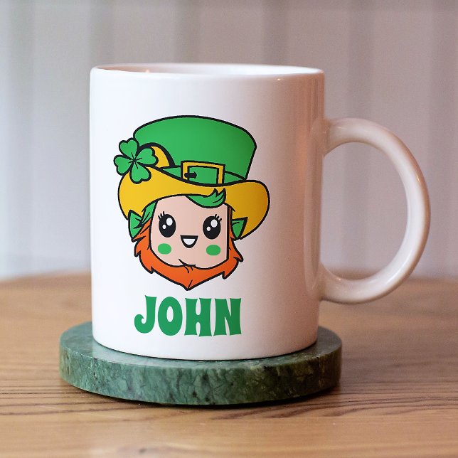 Mug St. Patrick's Day Leprechaun Nom personnalisé (Créateur téléchargé)