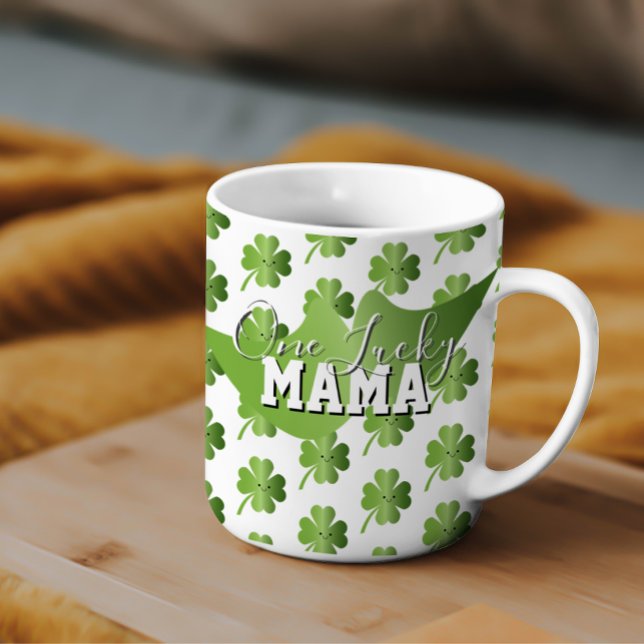 Mug St Patricks Day One Lucky Mom (Créateur téléchargé)