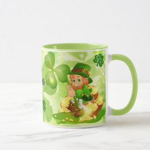Mug St. Patrick's Day Pot of Gold Leprechaun Coffee