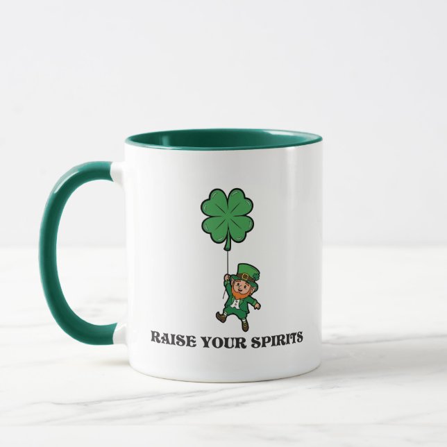 Mug St. Patrick's Day Raise Your Spirits (Gauche)