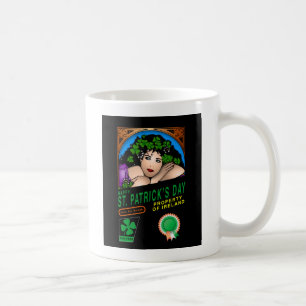 Mug St. Patrick's Day Retro Design avec Irlandaise Gir