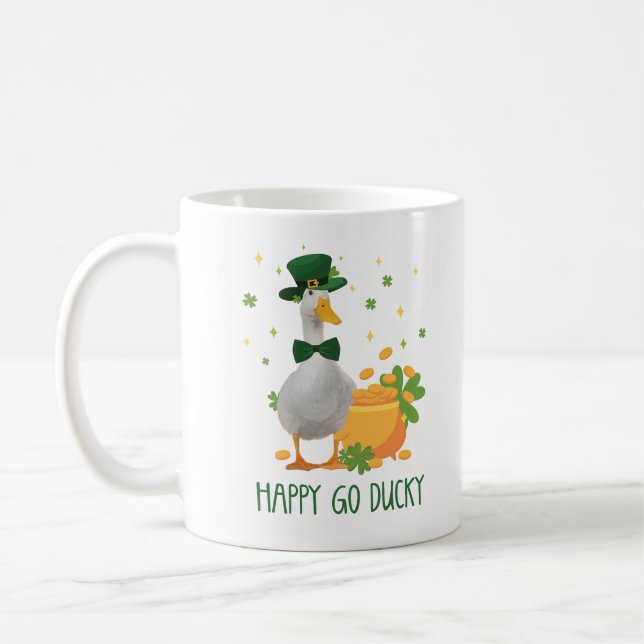 Mug St. Patricks Happy Go Ducky (Gauche)
