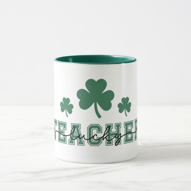 Mug St. Patricks Jour Professeur chanceux (Centre)