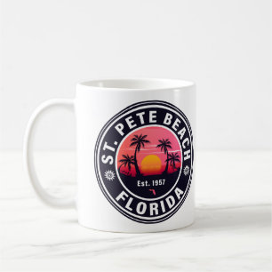 Mug St Pete Beach Floride Retro Sunset Souvenirs 60s