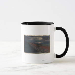 Mug St Petersburg, FL - vue éclairée par la lune de