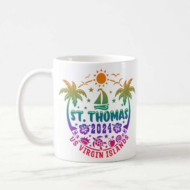 Mug St. Thomas Bliss : Îles Vierges Tropicales (Gauche)