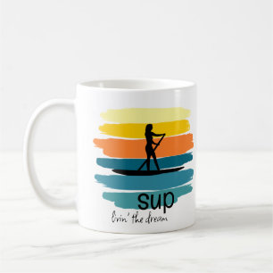 Mug Stabiliser Paddleboard Retro SUP Personnalisé