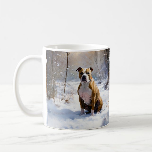Mug Staffordshire américain Noël Let It Snow (Gauche)