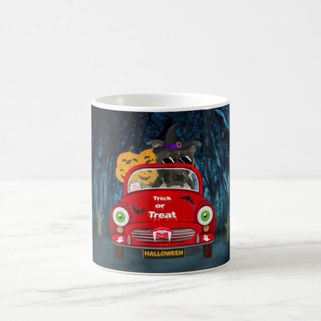 Mug Staffordshire Chien voiture voiture effrayant Hall (Centre)