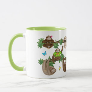 Mug Stanley Sloth green "dégustez un canapé paresseux"