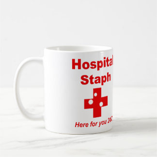 Mug Staphylocoque d'hôpital (rouge et blanc)