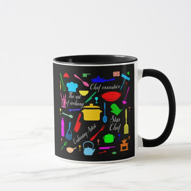 Mug Star Chef drôle, élégant, unique, personnalisable (Droite)